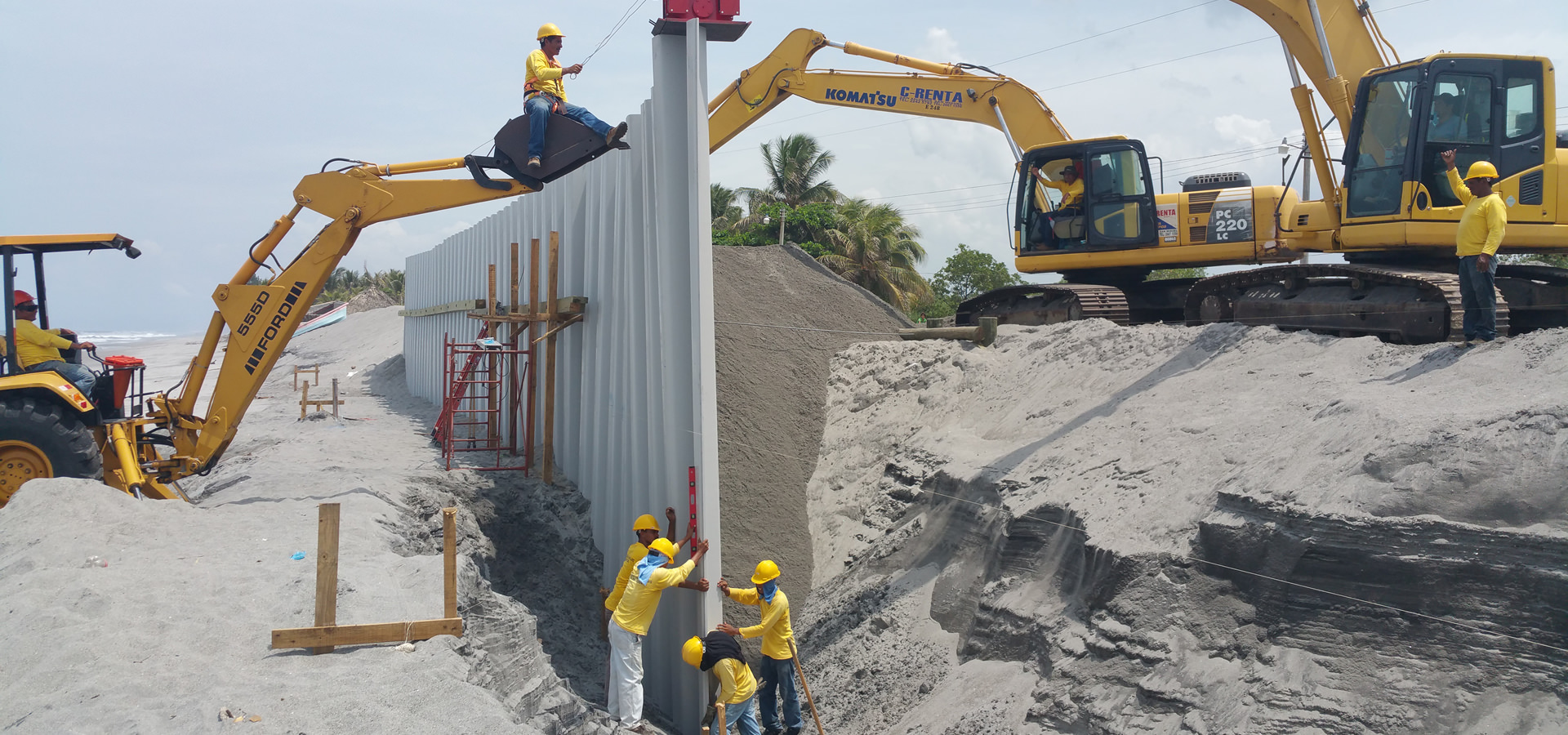 ESPECIALISTAS EN INSTALACIÓN, SUMINISTRO Y DISEÑO DE MUROS<br><span>TABLESTACA / SHEETPILE</span>